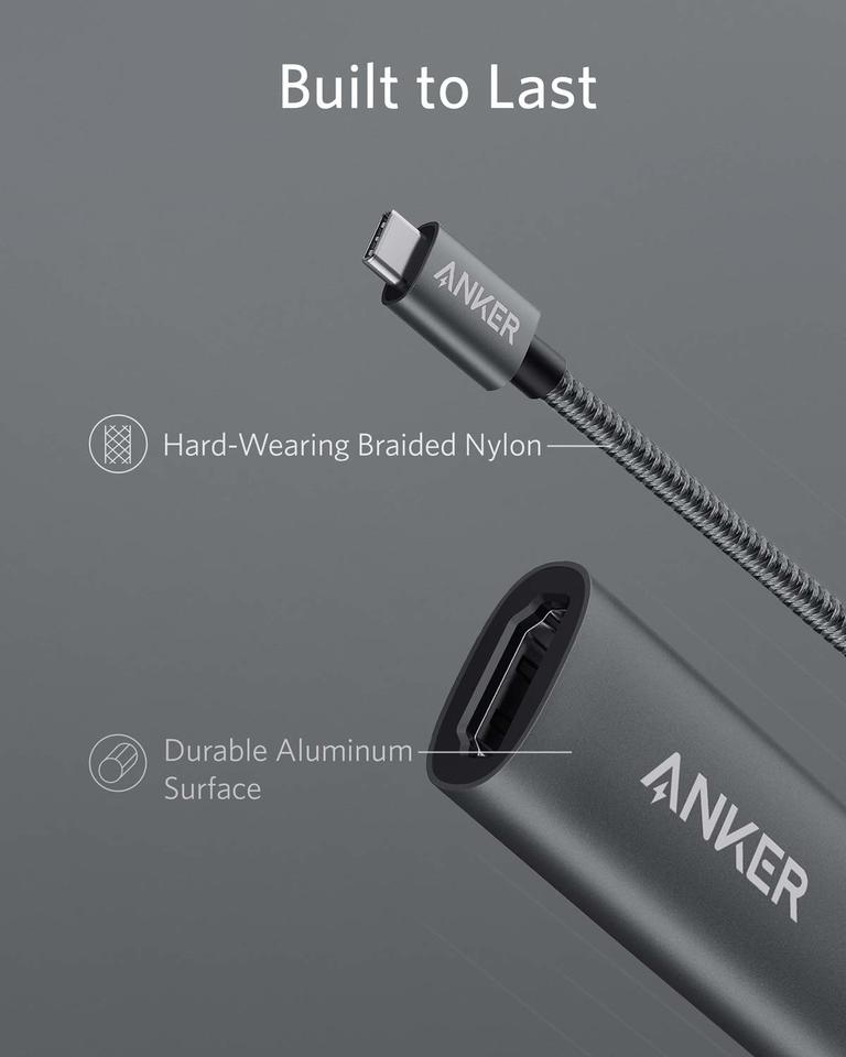 Anker 310 USB-C Adapter 4K HDMI - Plug and Play USB-C to HDMI Display Solution for Laptops, Tablets, and Phones by Anker