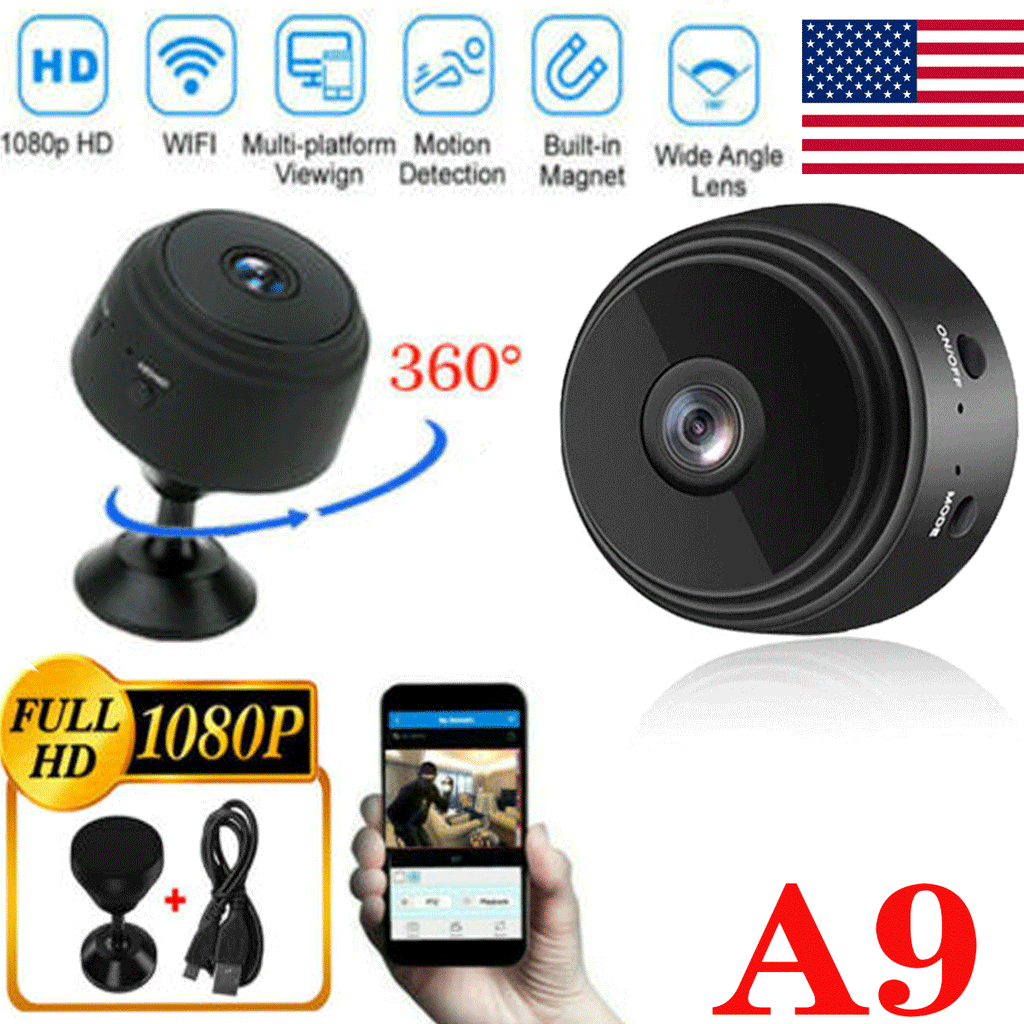 Mini Hidden Spy Camera Wireless Wifi IP Home Security 1080P HD DVR Night Vision by Anker