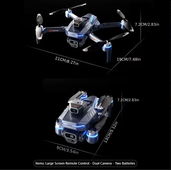 GT8 Drone | Large-screen Remote Control, Intelligent Wi-Fi Transmission, Colorful Light Design, Brushless Motor, Stable Hovering Flight, Intelligent Altitude Hold by Tech-Home Store