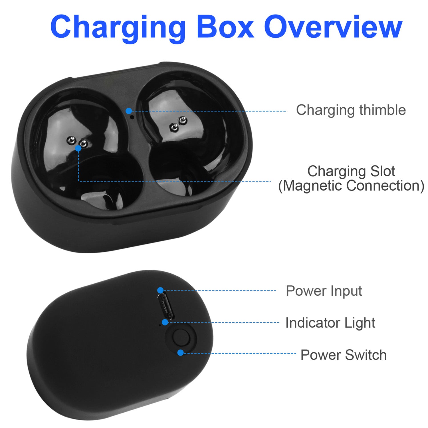TWS True Wireless V4.2 Earbuds IPX4 In-ear Stereo Earphone Hands-free Deep Bass Earpiece With Mic Magnetic Charging Case 30Hrs Single Earbud Work Time Driving Business by Tech-Home Store