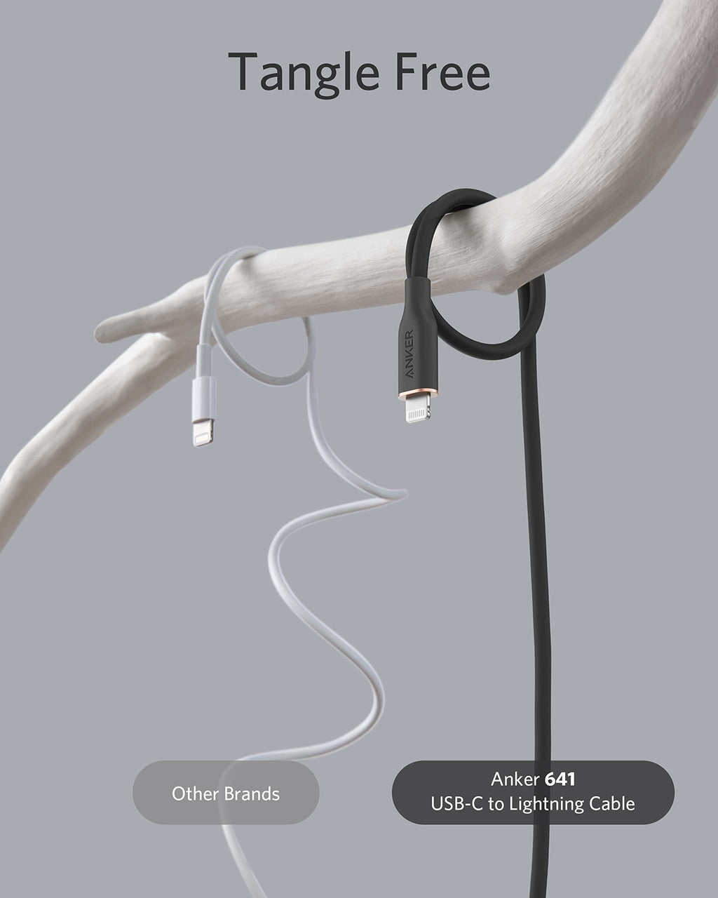 Anker 641 USB-C to Lightning Cable Flow Silicone - Soft Touch Durability and Fast Charging on the Go by Anker