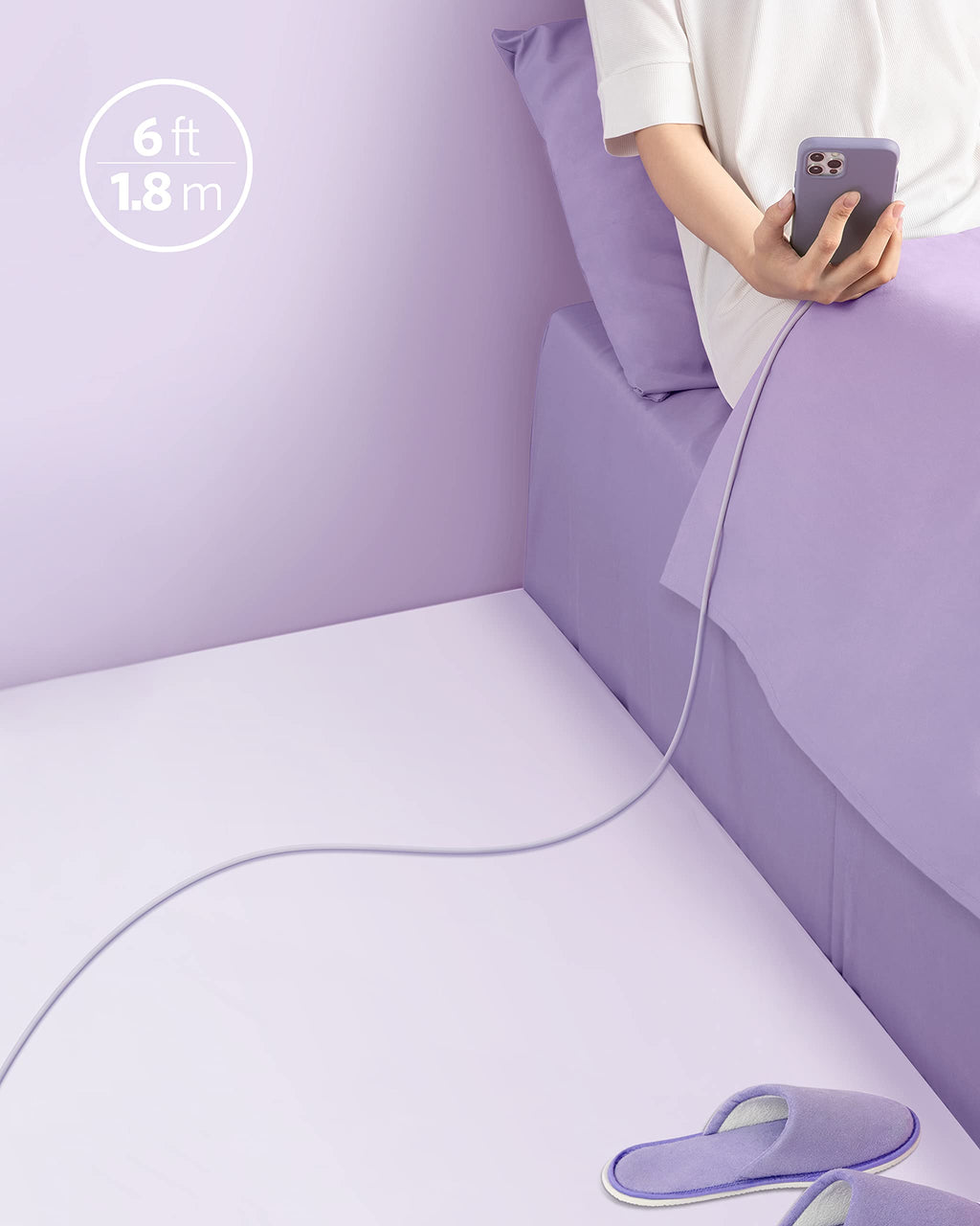 Anker 641 USB-C to Lightning Cable Flow Silicone - Soft Touch Durability and Fast Charging on the Go by Anker