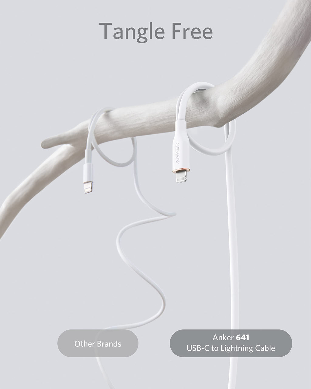 Anker 641 USB-C to Lightning Cable Flow Silicone - Soft Touch Durability and Fast Charging on the Go by Anker