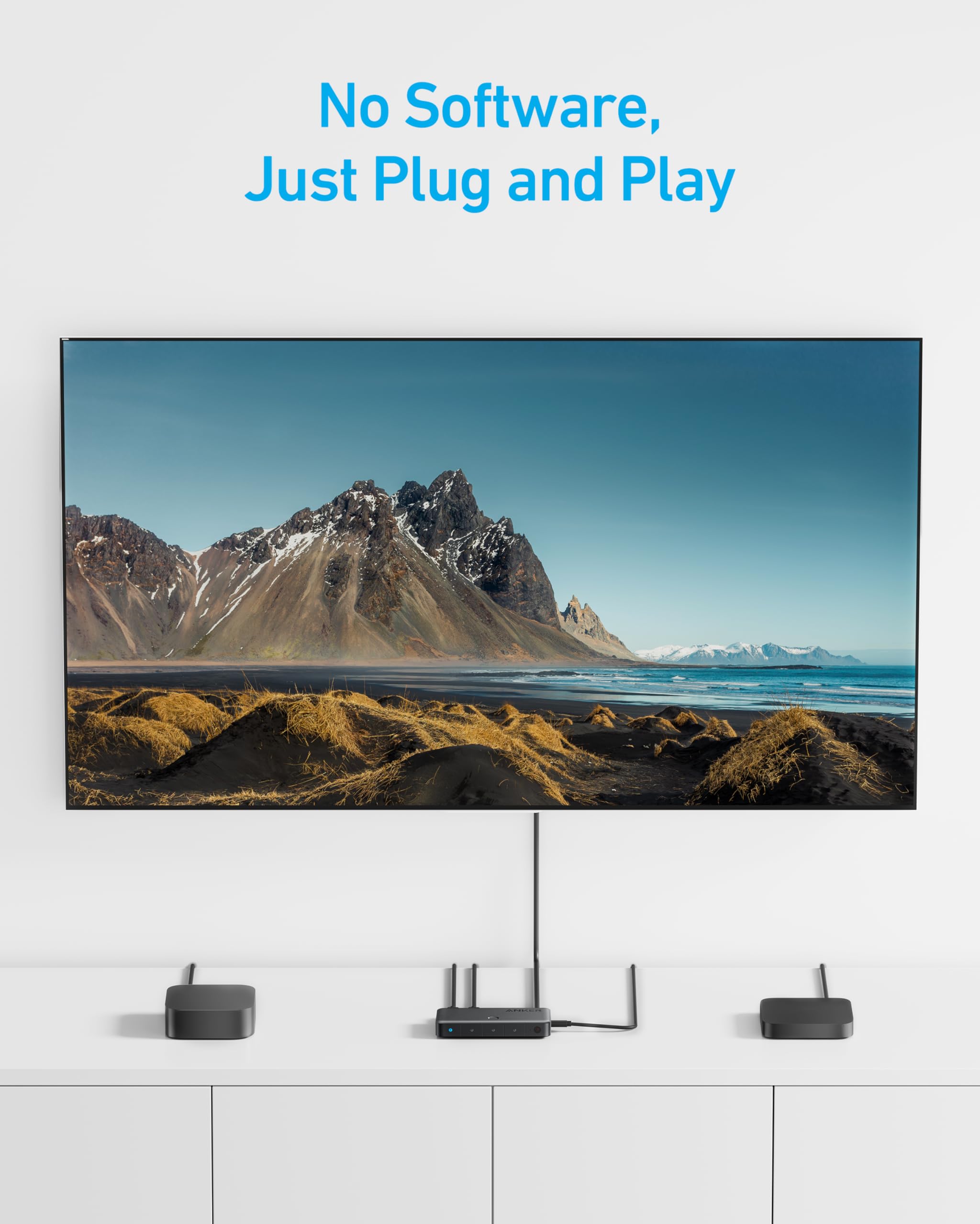 Anker HDMI Switch 4 In 1 Out 4K HDMI - Centralize Four Sources For Seamless Home Theater by Anker
