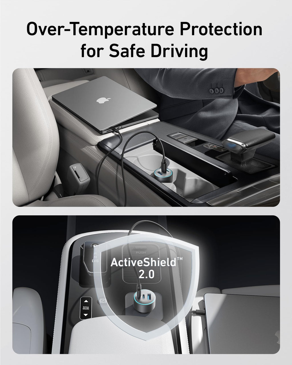 Anker 535 Car Charger - 67W Fast USB C Power For Up To Three Devices On The Go Travel Ready And Compact by Anker