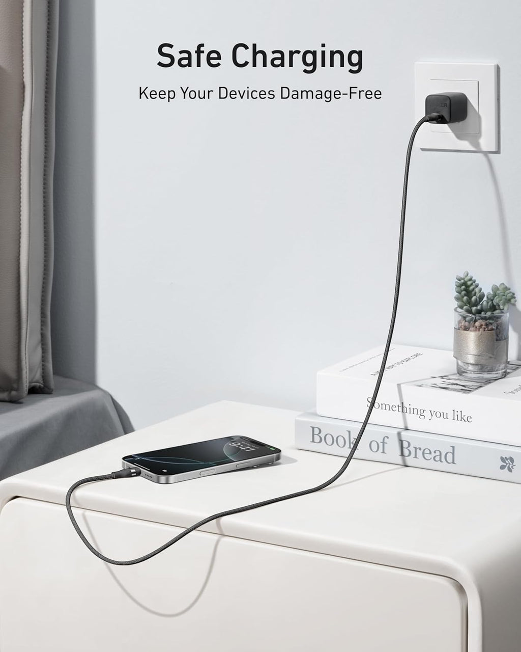 Anker USB-C to USB-C Cable 3 Ft and 6 Ft 240W Upcycled Braided - High Power USB-C Cable for Fast Charging by Anker