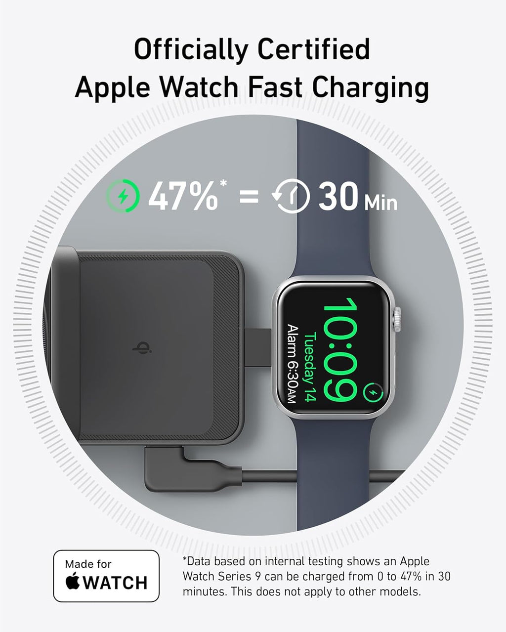 Anker MagGo Wireless Charging Station Foldable 3-in-1 - MagSafe 15W Wireless Charger for iPhone Apple Watch AirPods by Anker