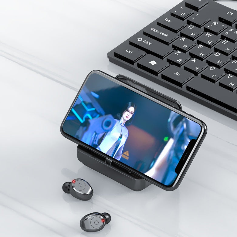 NovaSound Multifunction Bluetooth Headset - Premium Sound With Bass And 2000mAh Power Bank Case by Tech-Home Store