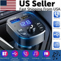 Wireless Car Bluetooth FM Transmitter MP3 Audio USB Charger Adapter Handsfree by Tech-Home Store