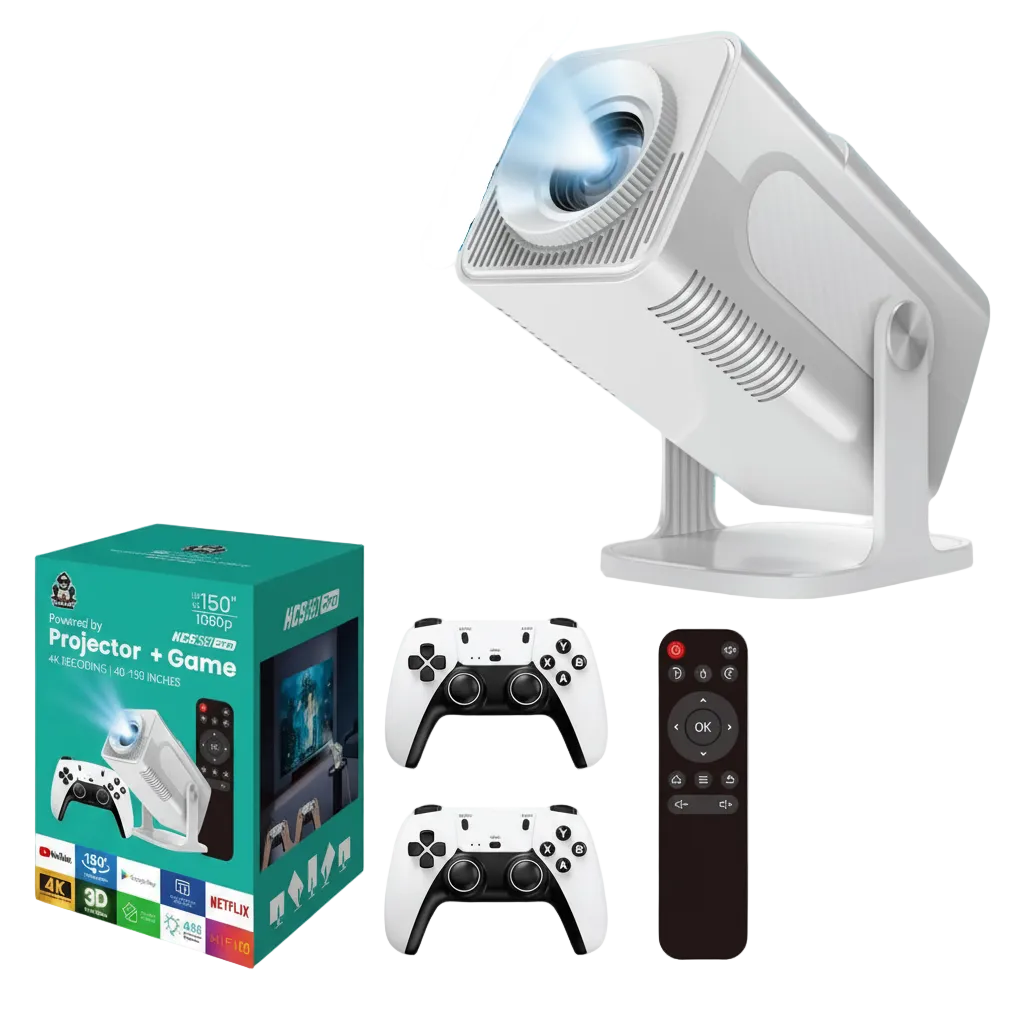 HCS350 Pro Mini Game Console Android Gaming - 4K Capable Projector For Portable Home Entertainment by Tech-Home Store