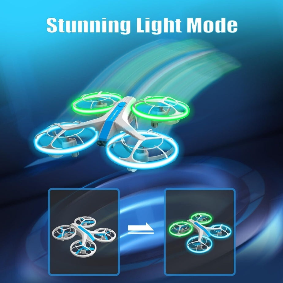 4DRC V33 RC Drone WIFI FPV 6K HD Dual Camera Selfie Quadcopter 360 Rolling Toy by Tech-Home Store