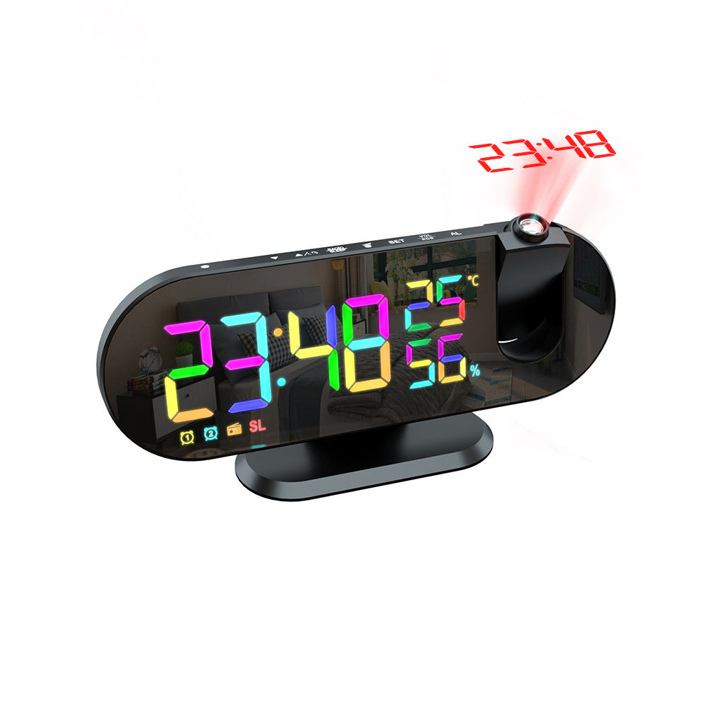 Multifunctional RGB Radio Projection Clock Creative by Tech-Home Store