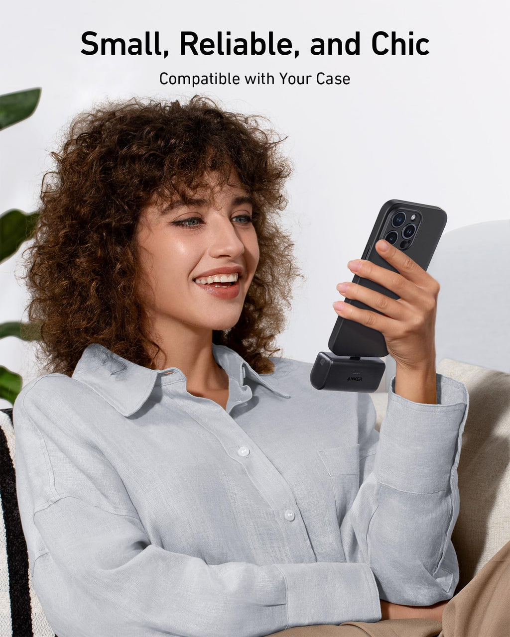 Anker Nano Power Bank 22.5W Fast Charging With Built In USB C Connector And Dual USB C Ports by Anker