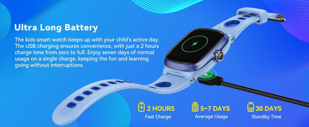 K1 Children's Smart Watch - All-Day Fitness Tracking With 21 Day Battery Life And IP68 Waterproof For Kids by Tech-Home Store