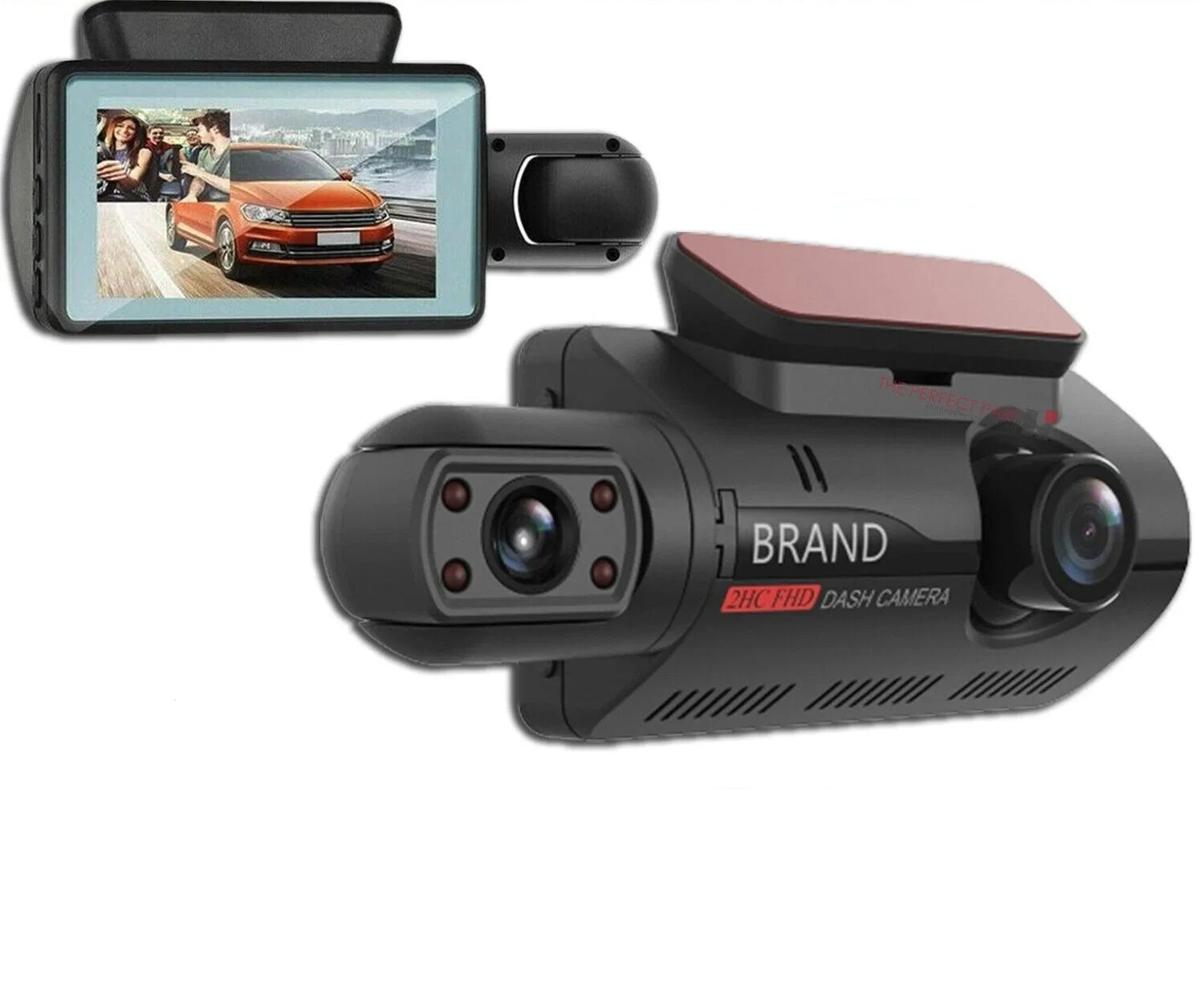 1080P Dual Lens Car Dash Cam With G Sensor Front And Interior Camera by Tech-Home Store