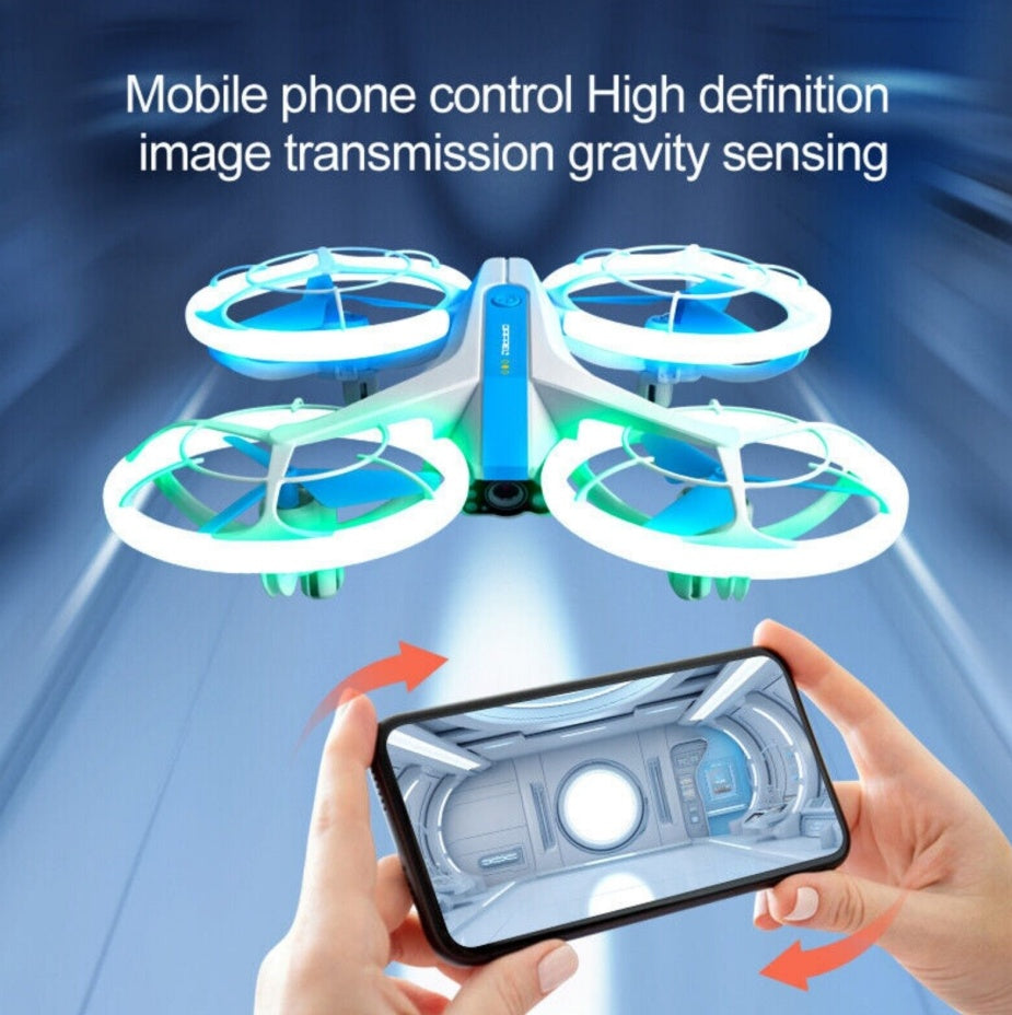 4DRC V33 RC Drone WIFI FPV 6K HD Dual Camera Selfie Quadcopter 360 Rolling Toy by Tech-Home Store