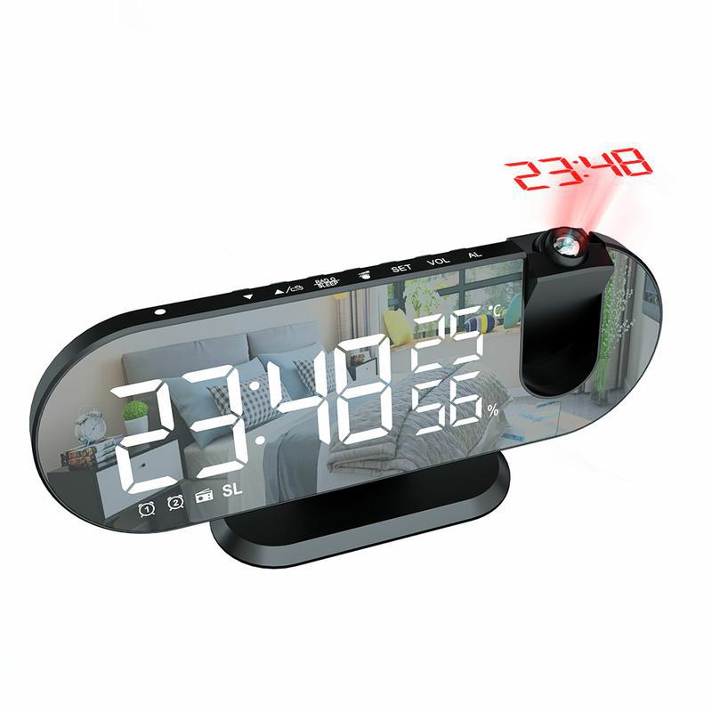 Multifunctional RGB Radio Projection Clock Creative by Tech-Home Store