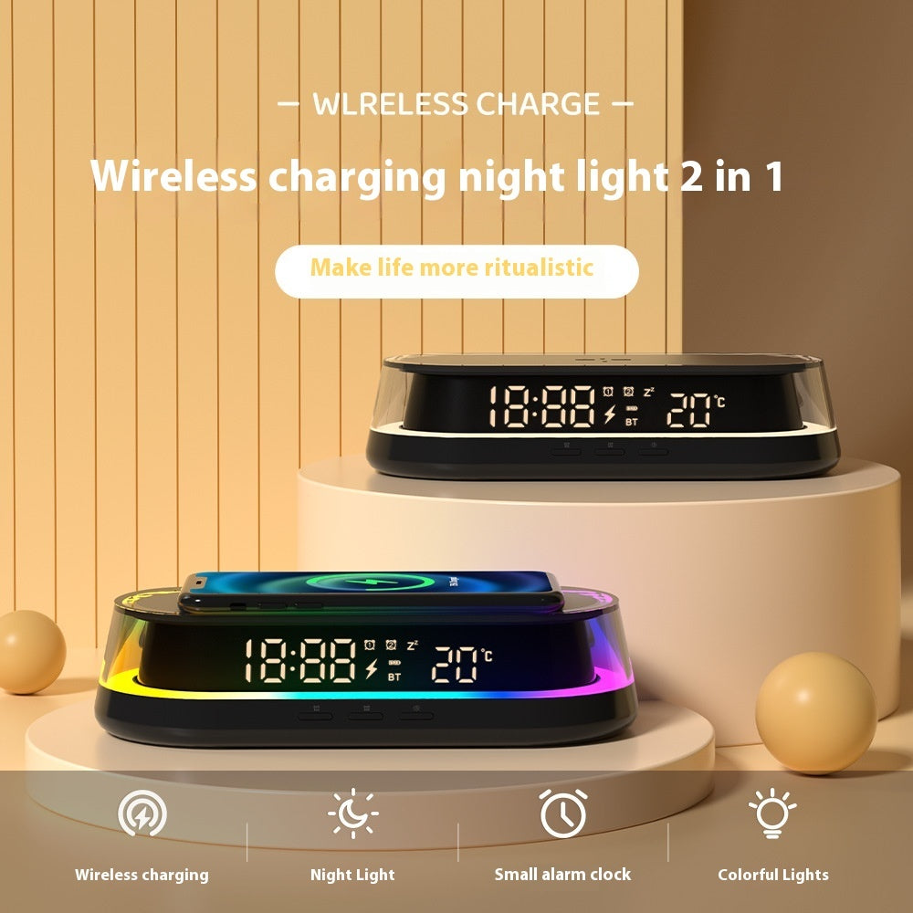 Smart Wireless Phone Charger Small Night Lamp Bedside Table Lamp by Tech-Home Store