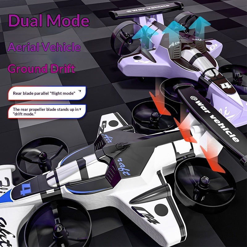 Advanced Black Tech Toy Drone Pro - Dual Mode Land And Air Remote Control With Drop Resistant EVA Foam by Tech-Home Store