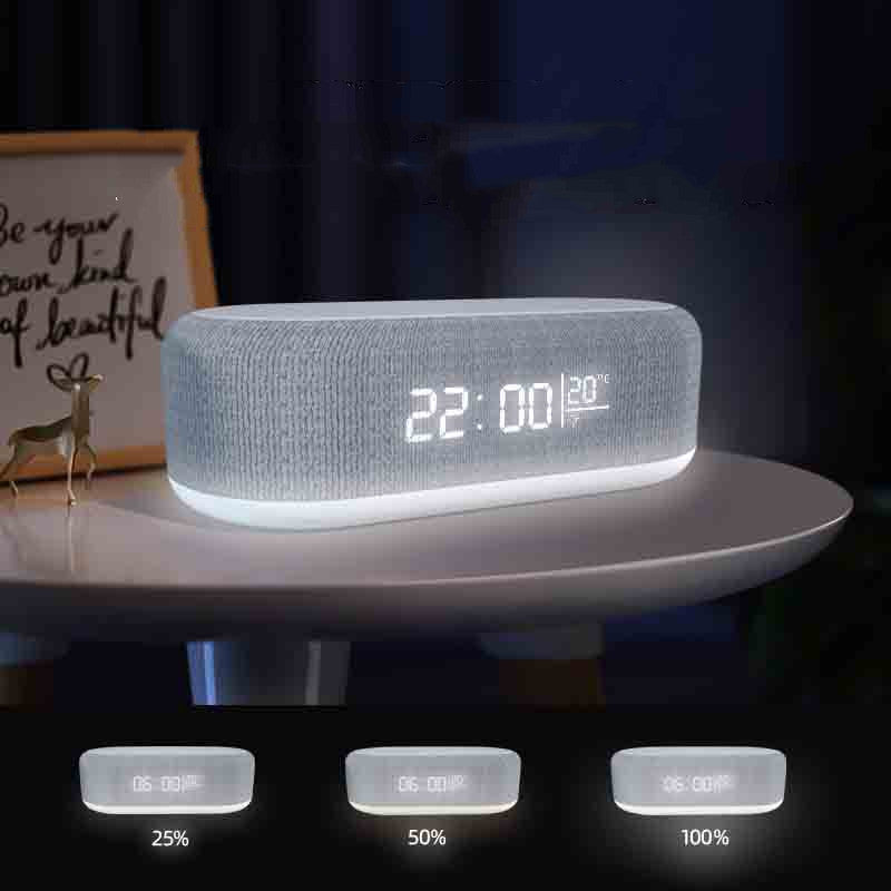 Four-in-one Small Night Lamp Alarm Clock Wireless Charger by Tech-Home Store