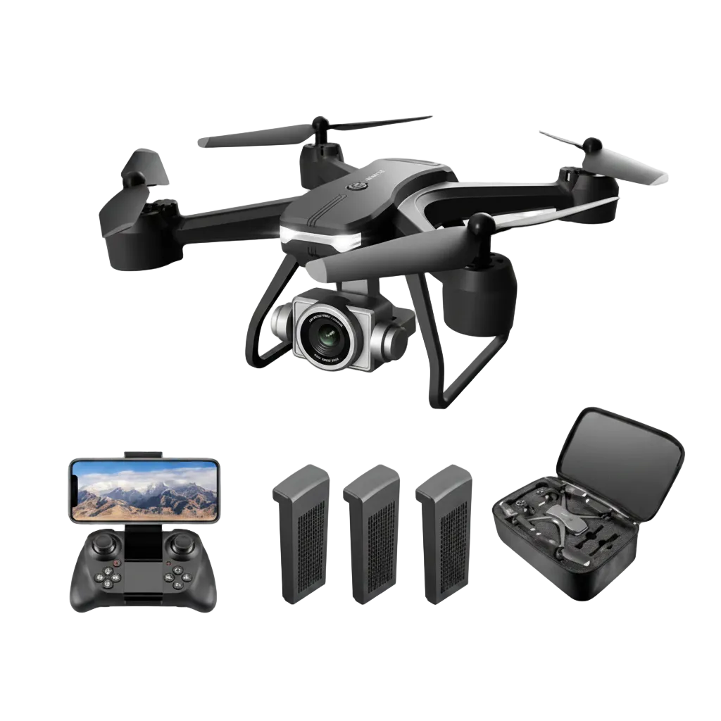 V14 Professional Drone - 6K Dual Camera With Three Batteries For Extended Flight Time by Tech-Home Store