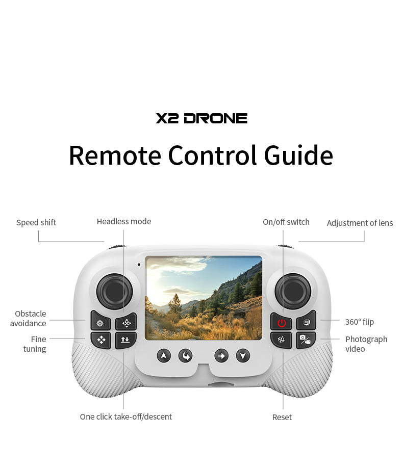 X2 - 2.8-inch Screen Control - Dual Battery by Tech-Home Store