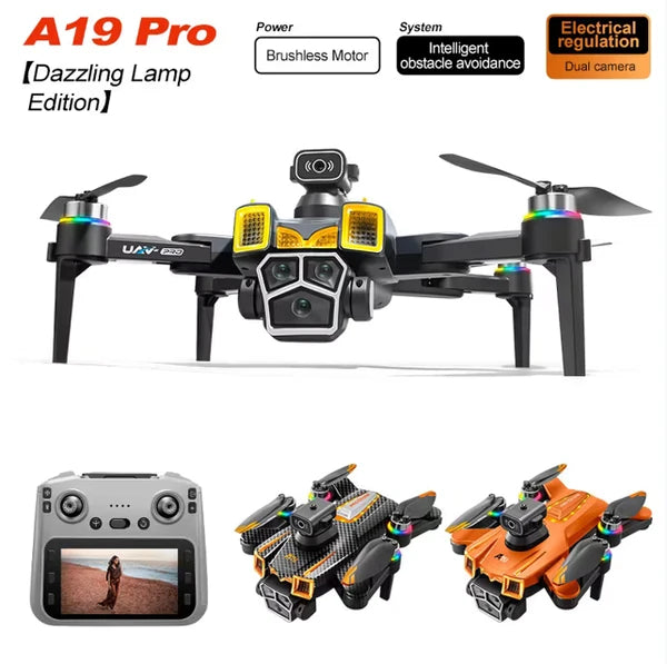 A19 Large Screen Drone: 4.3-inch + 5G Ultra HD Image Transmission, Say Goodbye To Freezing! Brushless Motor + Electronic Anti-shake, Optical Flow Positioning + Four-way Obstacle Avoidance by Anker