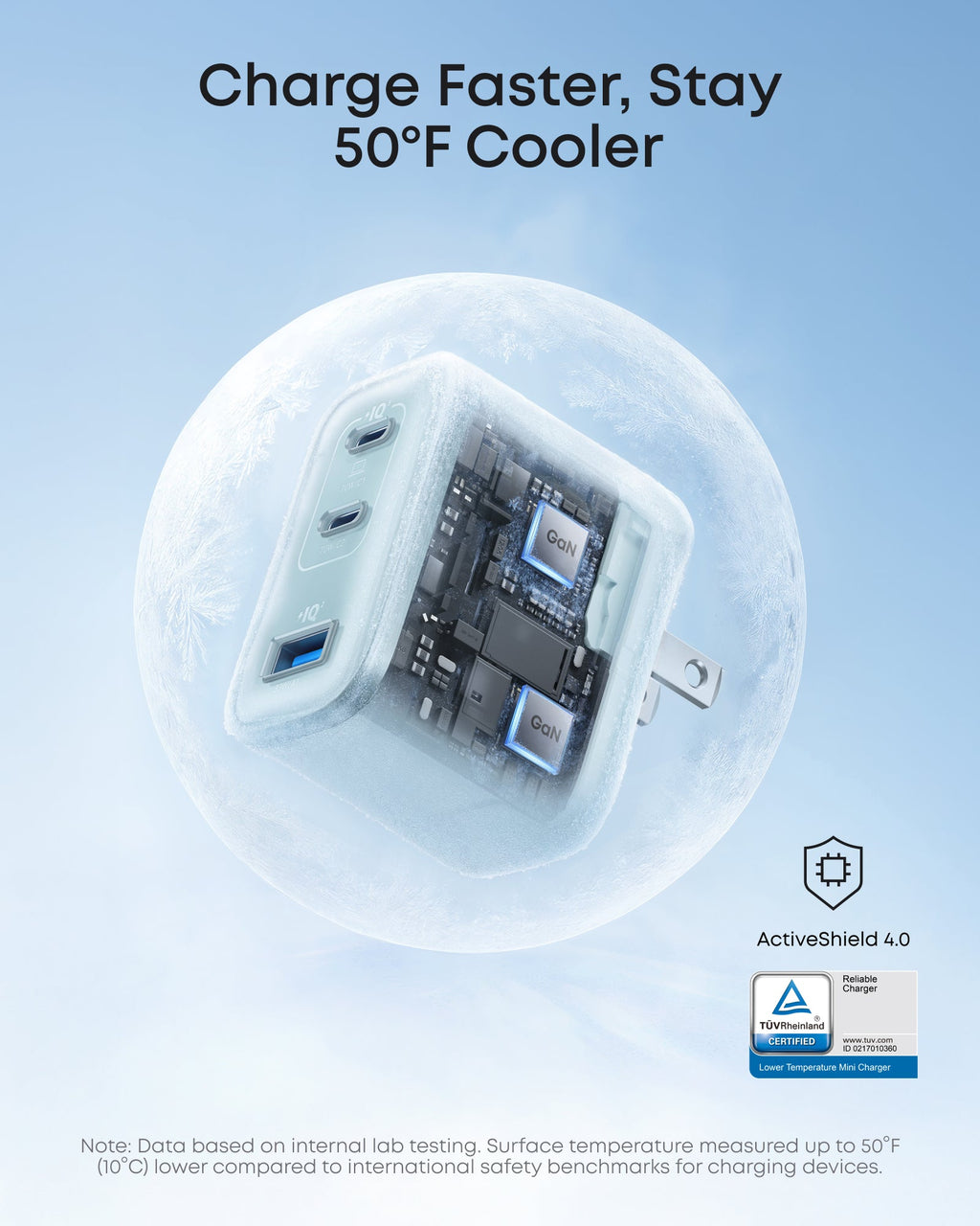 Anker Nano Charger 70W 3-Port - Ultra-Compact Fast USB-C Power for MacBook Pro and On the Go by Anker
