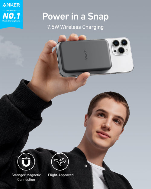 Anker 621 Magnetic Battery MagGo - Compact Magnetic Power Bank for iPhone 12 and 13 by Anker