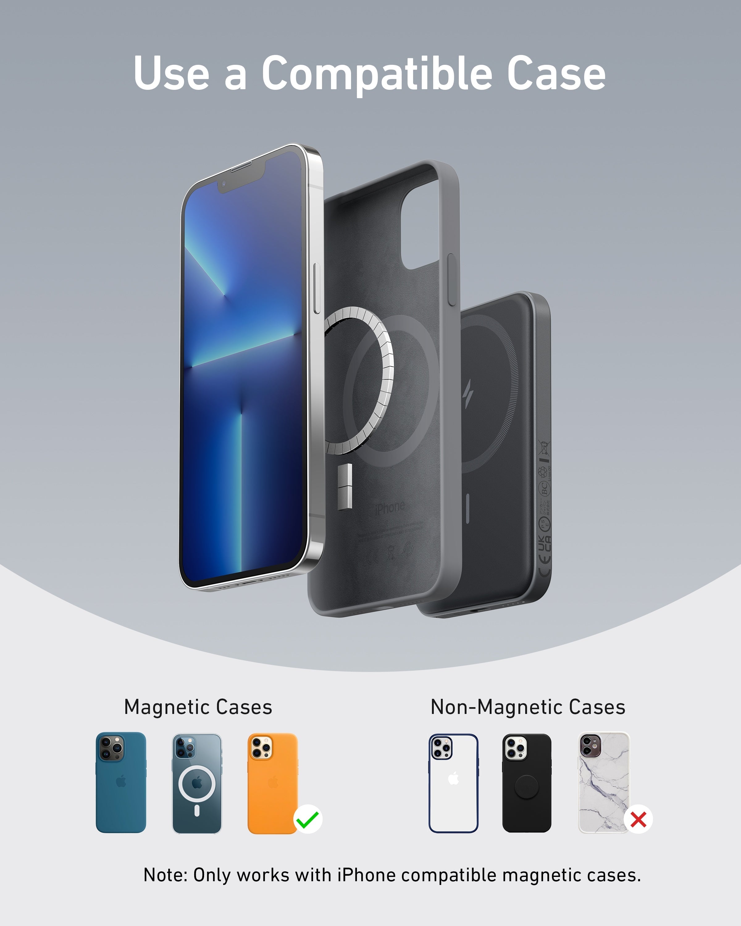 Anker 621 Magnetic Battery MagGo - Compact Magnetic Power Bank for iPhone 12 and 13 by Anker