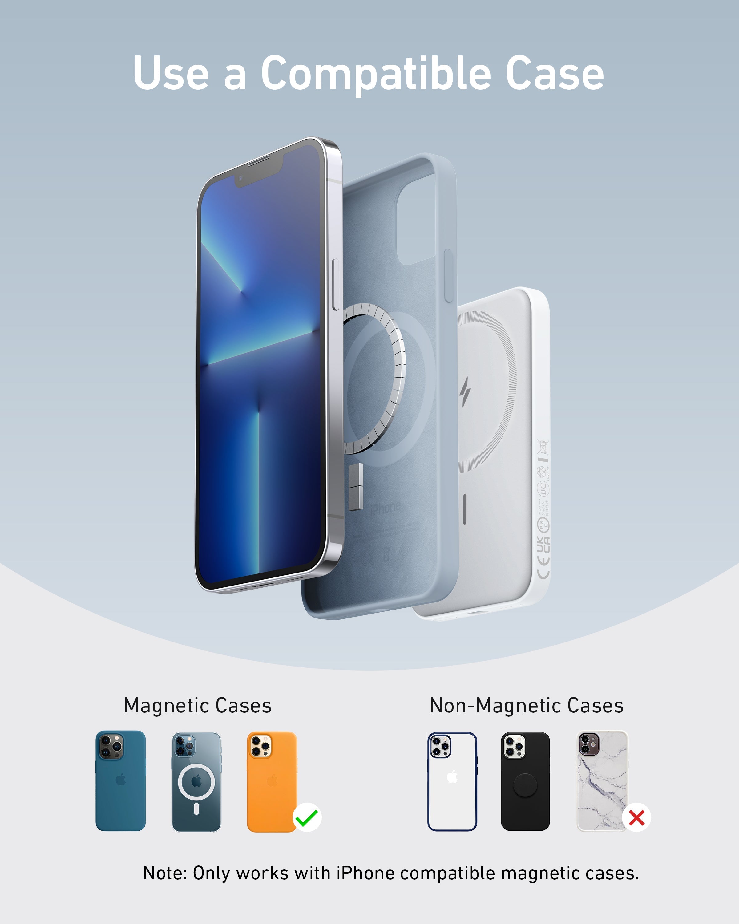 Anker 621 Magnetic Battery MagGo - Compact Magnetic Power Bank for iPhone 12 and 13 by Anker