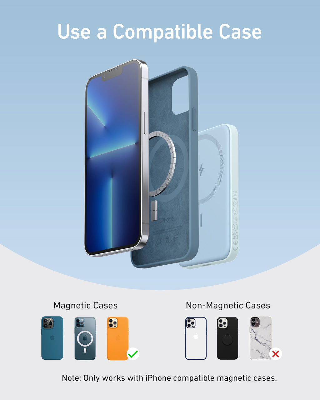 Anker 621 Magnetic Battery MagGo - Compact Magnetic Power Bank for iPhone 12 and 13 by Anker