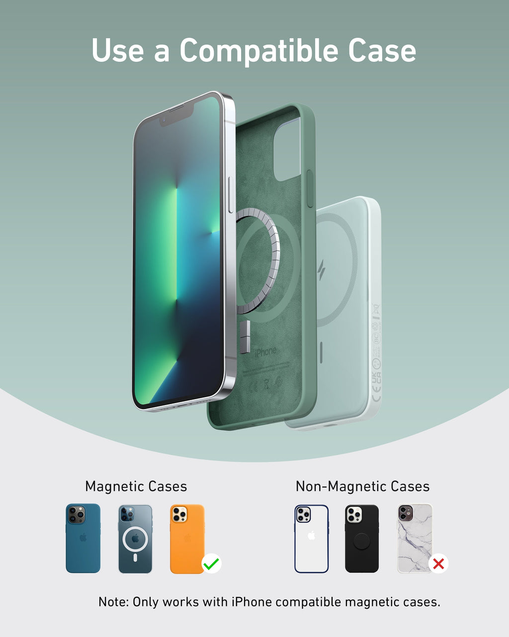 Anker 621 Magnetic Battery MagGo - Compact Magnetic Power Bank for iPhone 12 and 13 by Anker