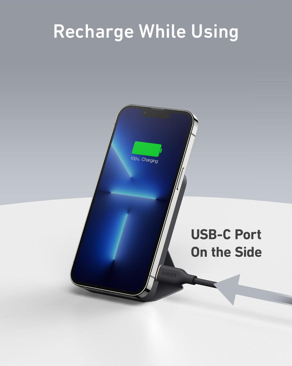 Anker 622 Magnetic Battery MagGo - Slim Magnetic Power Bank For iPhone 12, 13, 14 With Hands Free Convenience by Anker