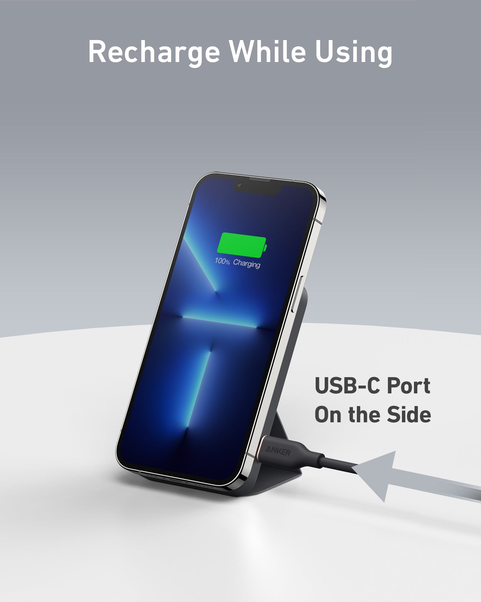 Anker 622 Magnetic Battery MagGo - Slim Magnetic Power Bank For iPhone 12, 13, 14 With Hands Free Convenience by Anker