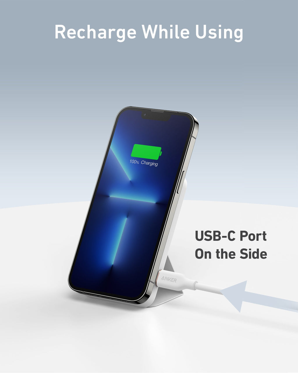 Anker 622 Magnetic Battery MagGo - Slim Magnetic Power Bank For iPhone 12, 13, 14 With Hands Free Convenience by Anker