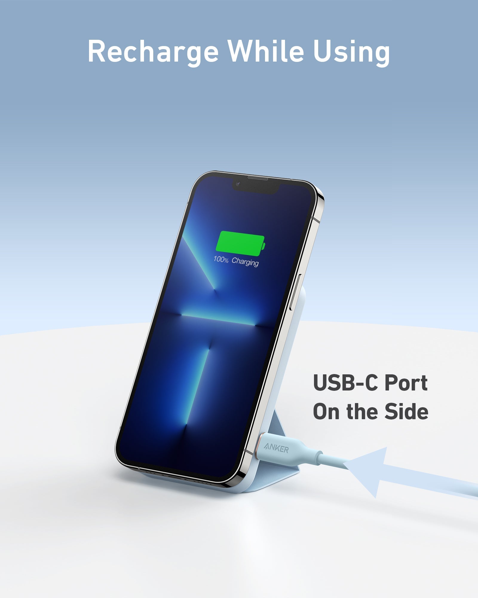 Anker 622 Magnetic Battery MagGo - Slim Magnetic Power Bank For iPhone 12, 13, 14 With Hands Free Convenience by Anker