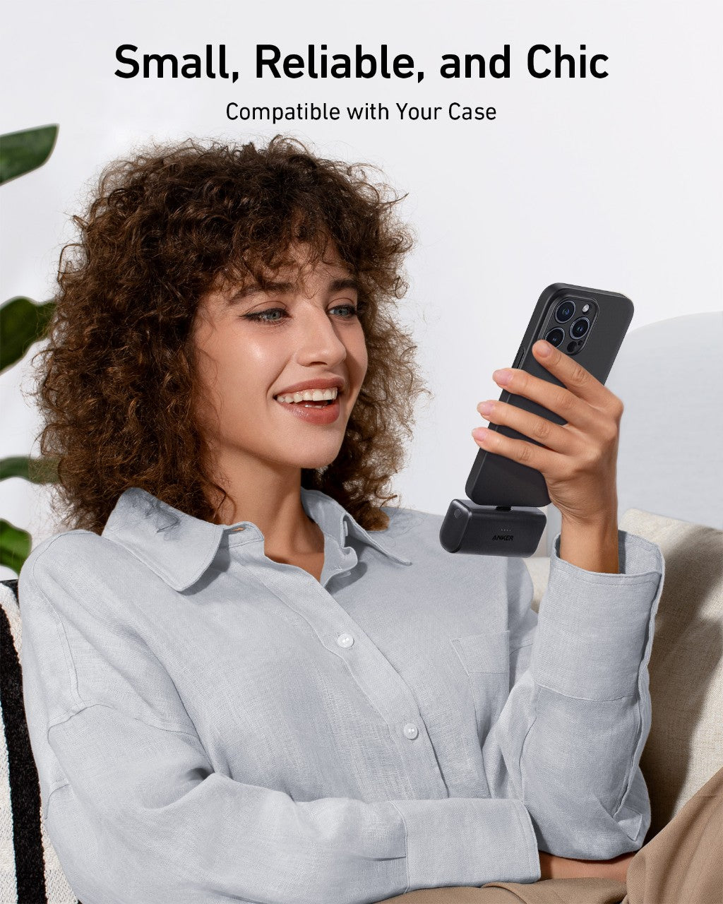 Anker Nano Power Bank 22.5W Fast Charging With Built In USB C Connector And Dual USB C Ports by Anker