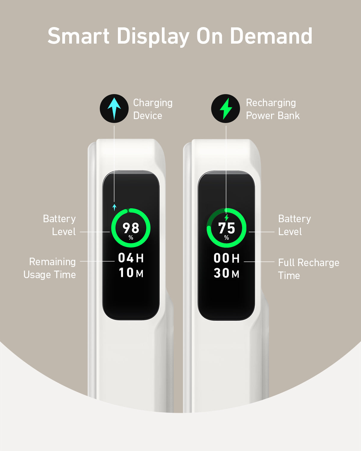 Anker MagGo Power Bank 10K - Qi2 Wireless Charger With Built In Stand And Smart Display by Anker