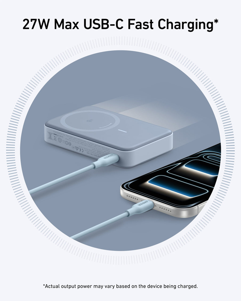 Anker MagGo Power Bank 10K - Qi2 Wireless Charger With Built In Stand And Smart Display by Anker