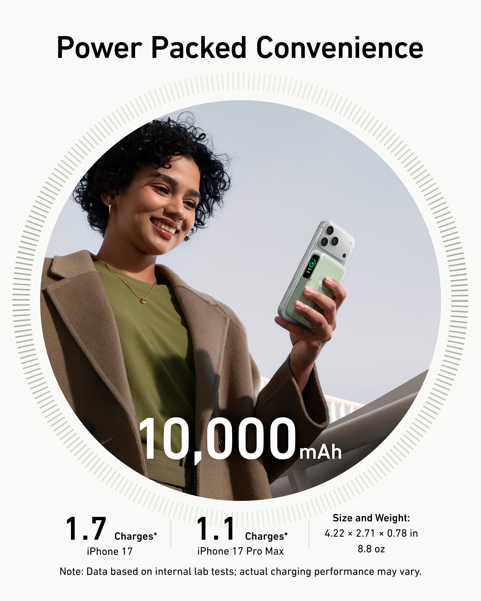 Anker MagGo Power Bank 10K - Qi2 Wireless Charger With Built In Stand And Smart Display by Anker