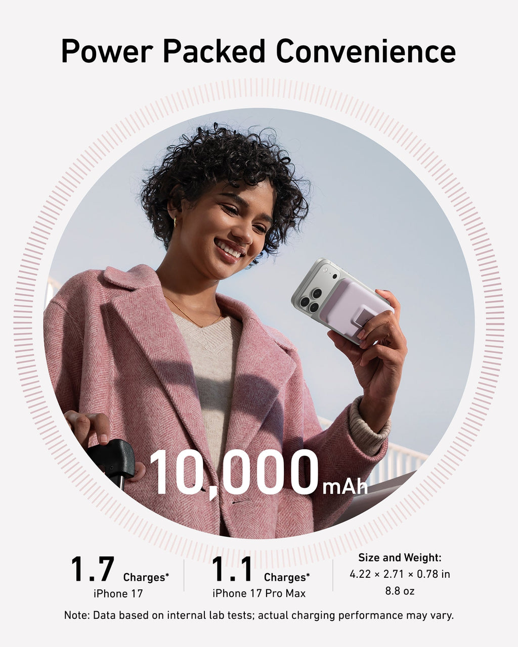 Anker MagGo Power Bank 10K - Qi2 Wireless Charger With Built In Stand And Smart Display by Anker