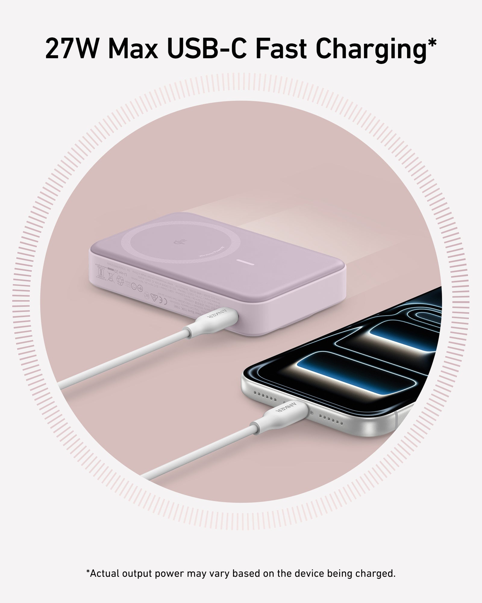 Anker MagGo Power Bank 10K - Qi2 Wireless Charger With Built In Stand And Smart Display by Anker