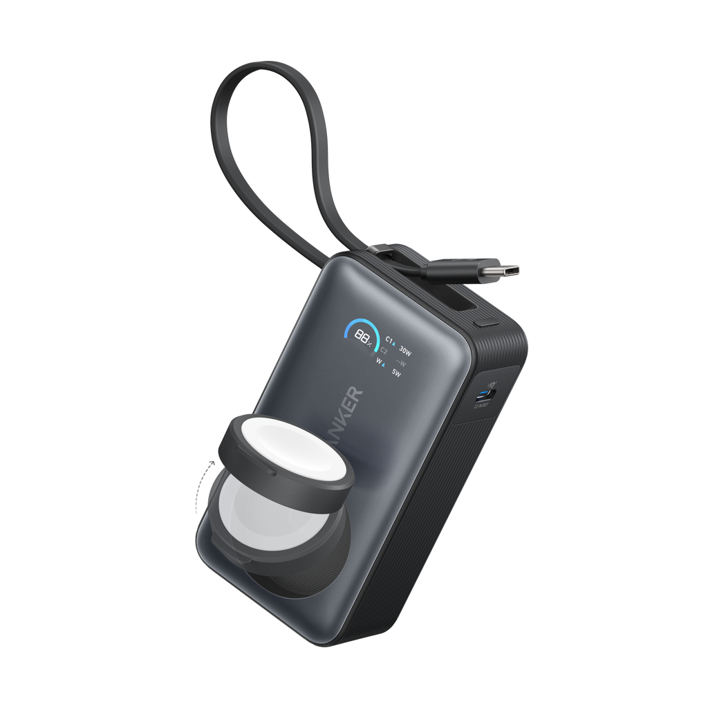 Anker MagGo Power Bank 10K 35W For Apple Watch - Portable Apple Watch Charger With USB C by Anker