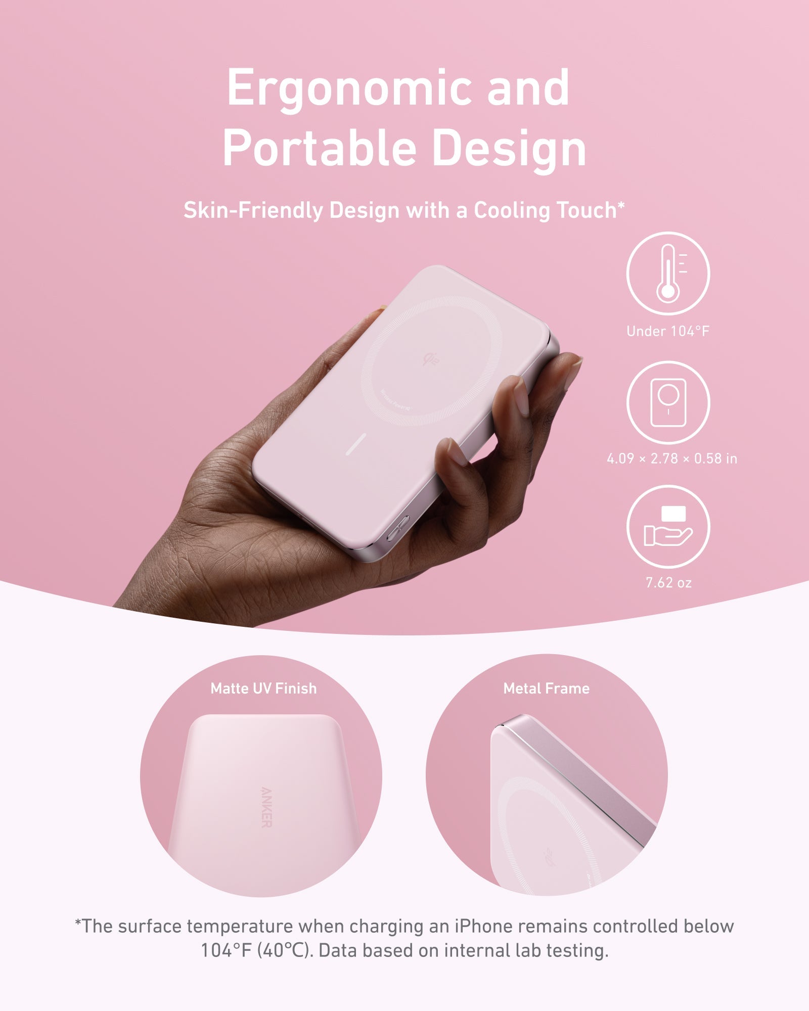 Anker MagGo Power Bank 10K Slim - Fast Magnetic Wireless Charging for iPhone 12–15 and More by Anker