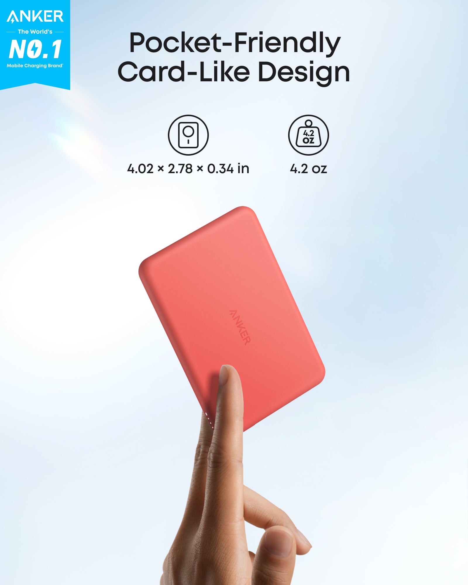 Anker Nano Power Bank - Ultra Slim 5K MagGo Magnetic Charger With MagSafe Compatibility by Anker