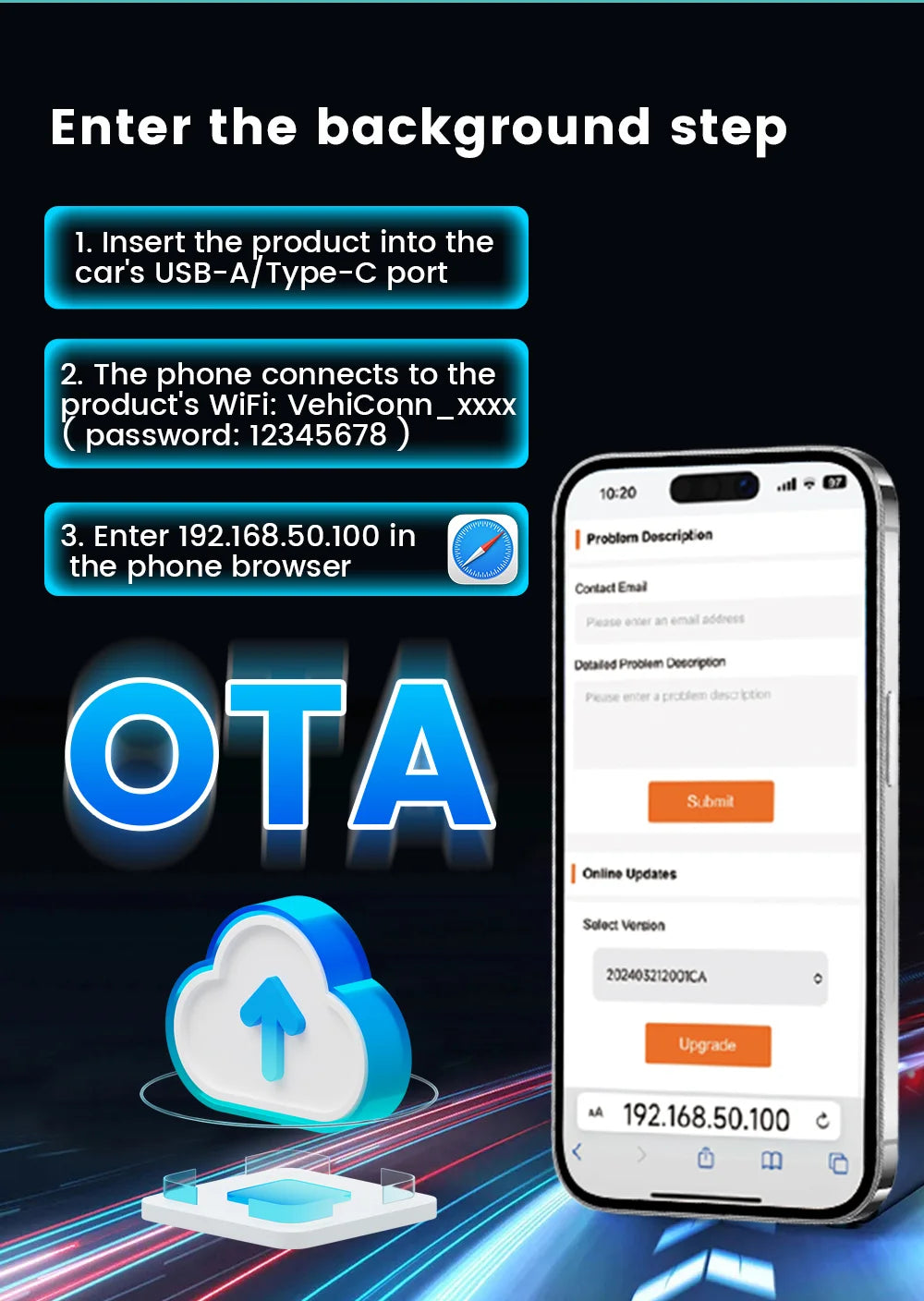 2 in 1 Car Kit 5.0 Ultra Wireless CarPlay Android Auto Adapter