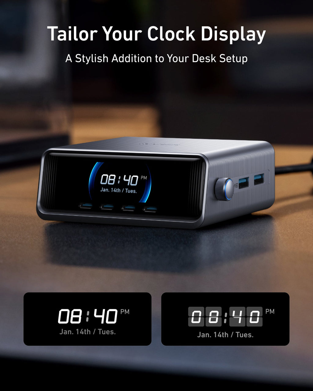 Anker Prime Charger - 250W GaNPrime Desktop Power Hub With Six Ports For Laptops Phones And More by Anker