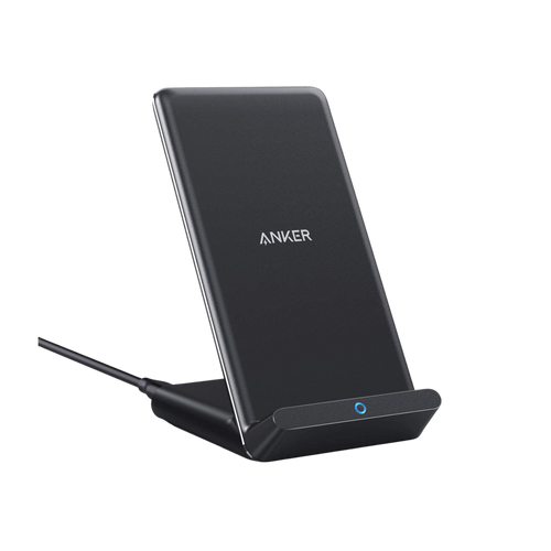 Anker 313 Wireless Charger Stand - Fast Galaxy Charging and Quick iPhone Charging on a Compact Desk Dock by Anker