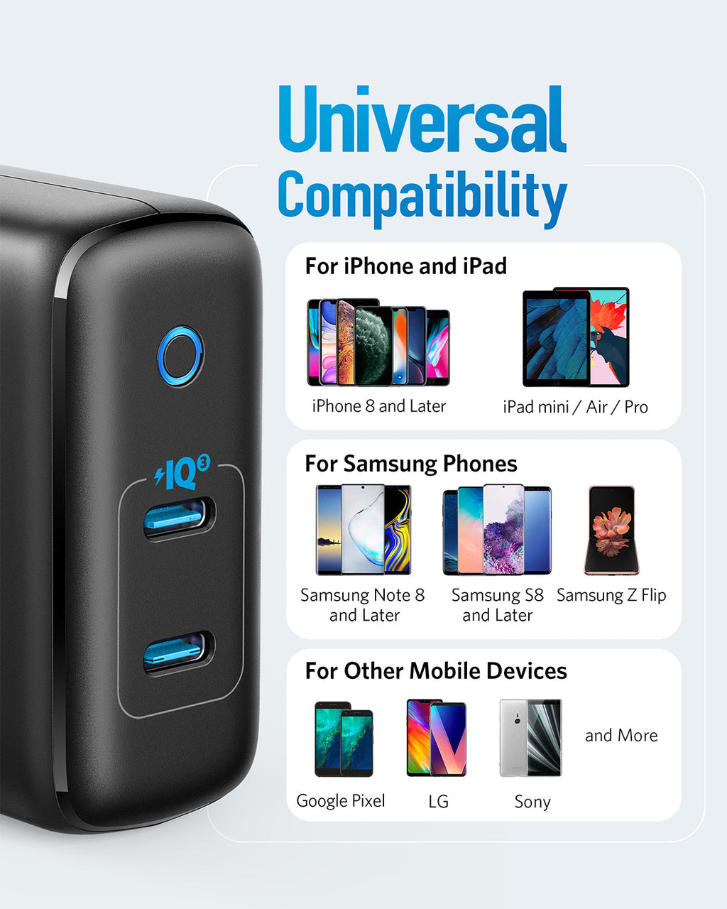 Anker 324 Charger 40W - Ultra Compact Fast Charger For iPhone 12 Pro And More Devices by Anker